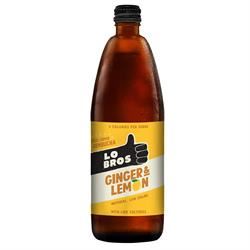 Lo Bros | Lo Bros Kombucha Ginger Lemon Kombucha Low sugar 750ml | 750ml