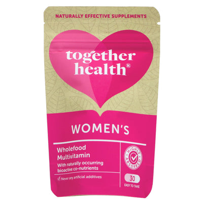 Whole food Women's Multivit for improved health - gluten free & vegan.