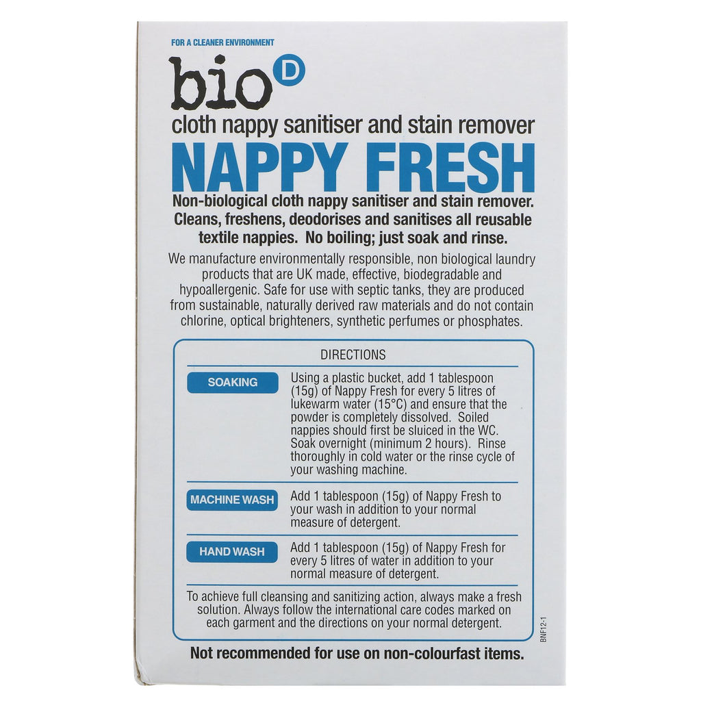 Bio D | Nappy Fresh - Santiser & Stain Remover | 500g