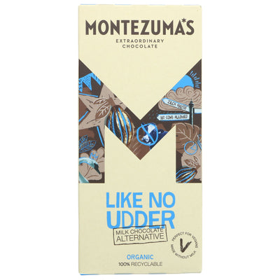 Montezuma's Milk Alternative Bar: Creamy, Organic & Vegan. No Added Sugar. Gluten-Free. Indulge guilt-free!