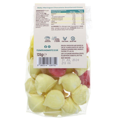 Flower & White | Baby Chocolate Meringue Kisses | 125g