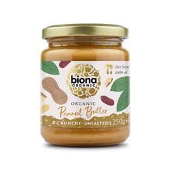 Biona | Biona Organic Peanut Butter Crunchy Unsalted 250g | 250g