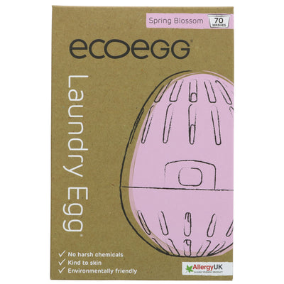 Eco-friendly laundry egg with natural fragrance - replaces detergent and fabric conditioner, perfect for sensitive skin. Vegan.