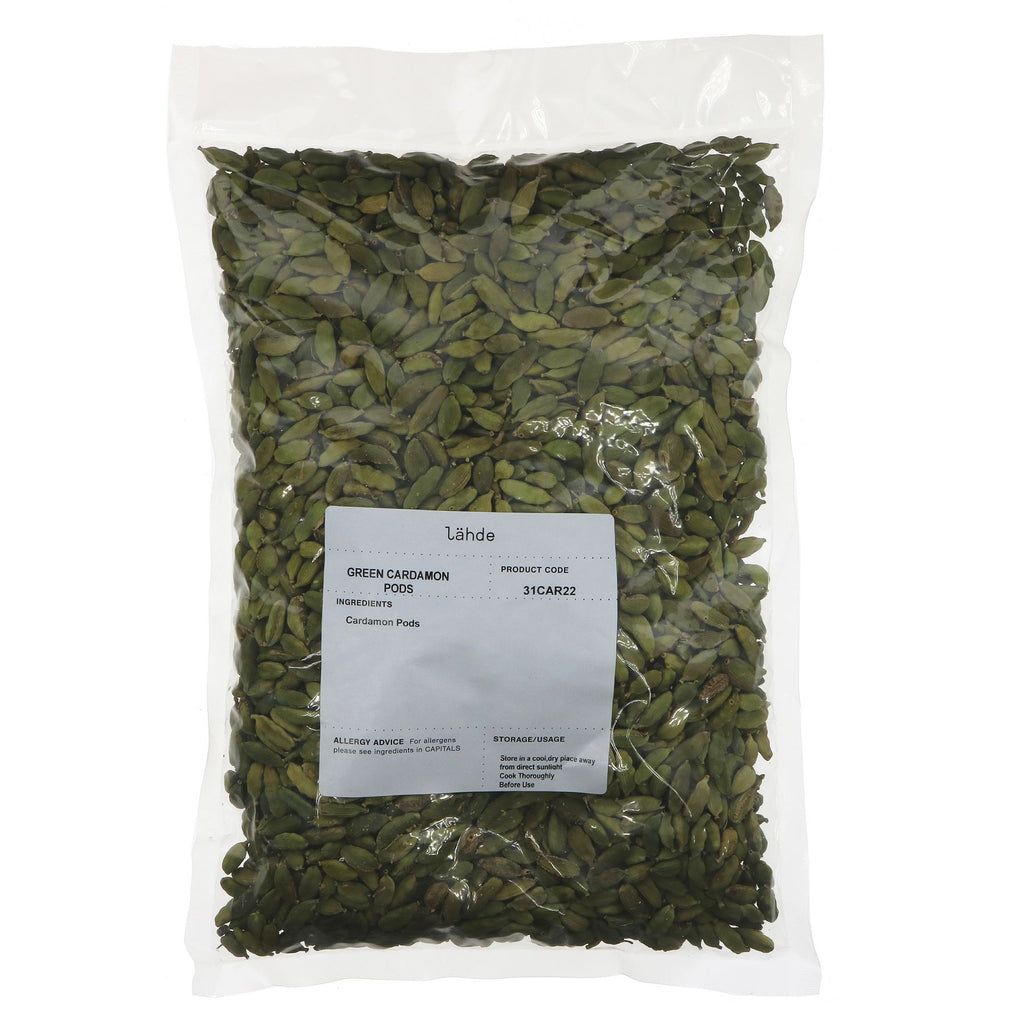 Lahde | Cardamom Pods Green | 500G