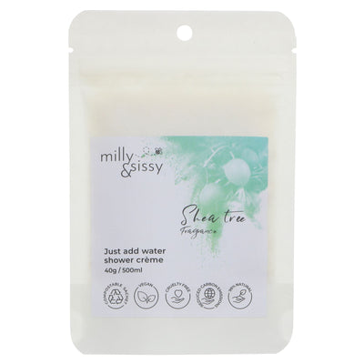 Milly & Sissy Body Wash Refills - 40g Box of 12, made with natural ingredients. Join the refill revolution for a sustainable choice.