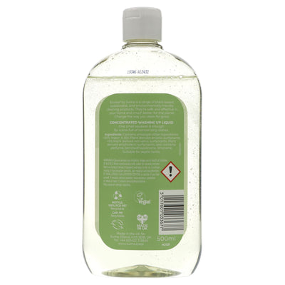 Ecoleaf Citrus Grove Washing Up Liquid - Concentrated and Plant-Based, 500ml. Vegan and cruelty-free.