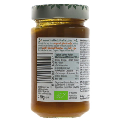 Organic Apricot Fruit Spread | 100% fruit | Vegan & no added sugar | Italy's largest apricot producer |.