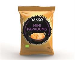 Yakso | Organic and Gluten Free Mini Pappadums 75g | 75g