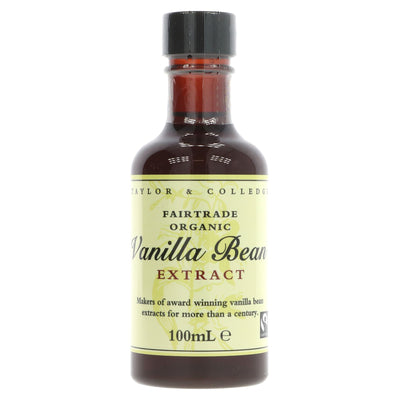 Organic Fairtrade Vegan Vanilla Bean Extract for guilt-free indulgence in baking and cooking.