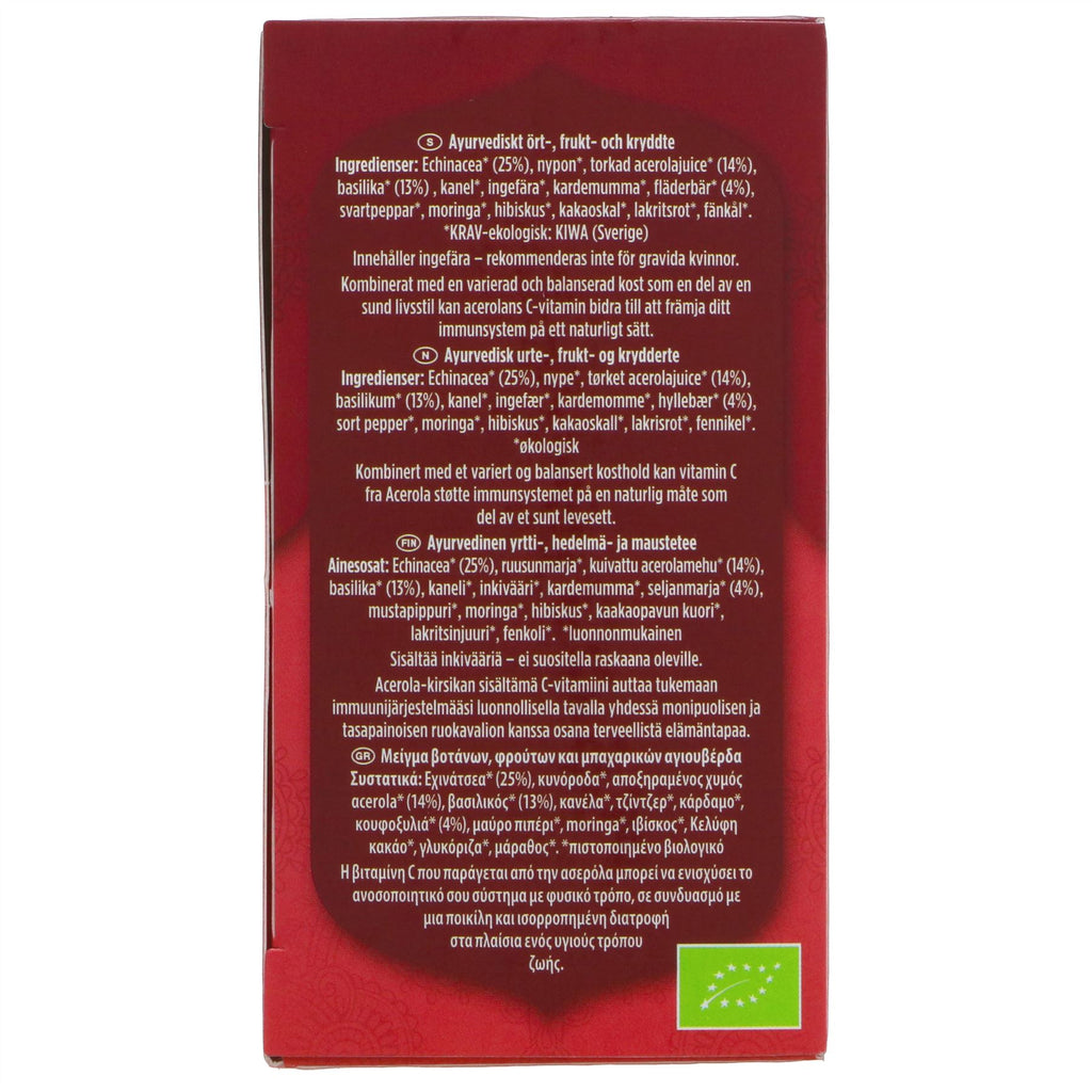 Yogi Tea | Immune Support - Echinacea, Cherry, Elderberry | 17 bags