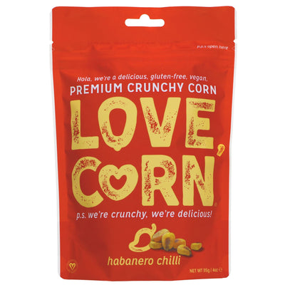 Love Corn's Crunchy Corn - Habanero: Hot & Gluten-Free Snack!