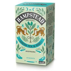 Hampstead Tea | Organic Demeter Mint Green 20 Bag | 20bag