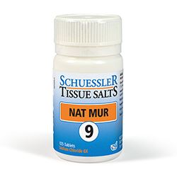 Schuessler | No 9 Nat Mur Tissue Salts 125 Tabs | 125 tablet