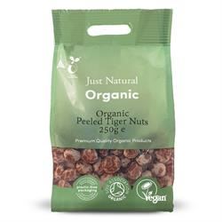 Just Natural Organic | Organic Tiger Nuts Raw - Peeled 250g | 250g