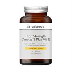 Balanced | High Strength Omega 3 + Vit E 50 Gel Caps - Reusable Bottle | 50gelcaps