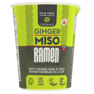 KING SOBA | Ginger Miso Ramen Cup | 1 x 85G