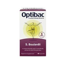 Optibac Probiotics | Saccharomyces Boulardii 80 capsules | 80 capsule