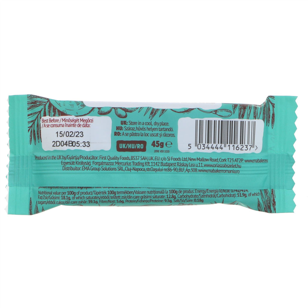 Ma Baker | Coconut & Goji Berry Bar | 45g