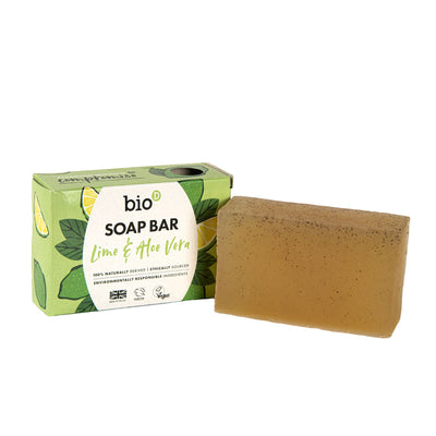 Bio-D | Lime & Aloe Vera Boxed Soap Bar | 90g