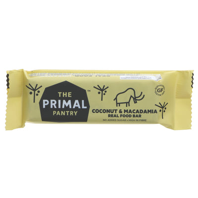 Primal's Coconut & Macadamia Paleo Bars: GF & Vegan. Indulge guilt-free in these delicious bars.