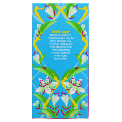 Organic, vegan Joy tea blend - lemony herbs with a twist of orange, hints of lavender and rose. 20 bags.