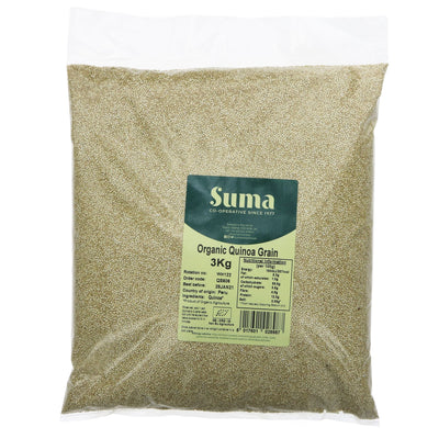 Organic White Quinoa | 3 KG | Vegan-friendly Superfood packed with protein, fiber & essential nutrients. Perfect for salads, stir-fries & more!