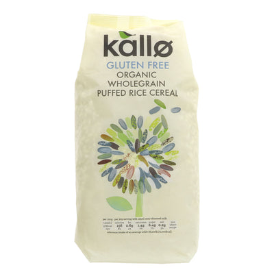 Organic, gluten-free & vegan Puffed Rice Cereal by Kallo - guilt-free breakfast & recipe twist!