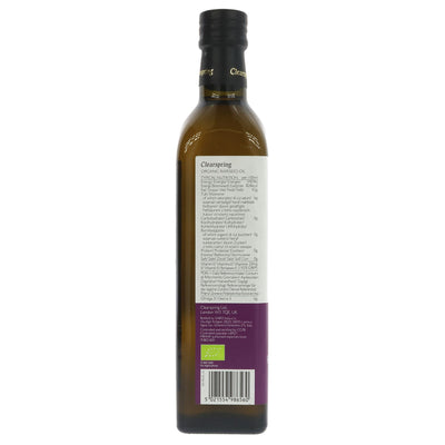 Clearspring | Rapeseed Oil Organic - Contains vit E & omega | 500ml