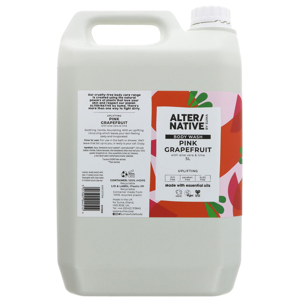 Alter/Native | Body Wash - Pink Grapefruit - Uplifting with lime | 5l