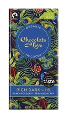 Chocolate and Love | Rich Dark Organic/Fairtrade dark chocolate 71% | 80g