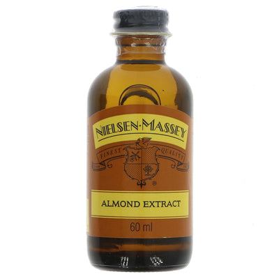 Nielsen Massey Pure Almond Extract | 60ML – rich & nutty flavor, perfect for baking w/ fruits & pairs well w/ vanilla & chocolate. Vegan-friendly!