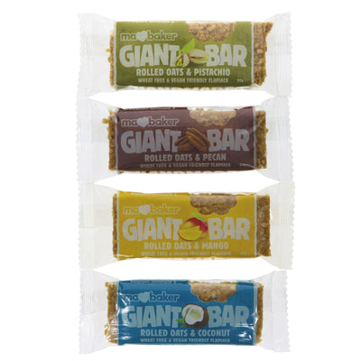 Ma Baker's Mixed Tropical Bars: Vegan, No Added Sugar, Real Fruit & Nut Pieces!