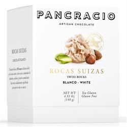 Pancracio Chocolate |  Swiss nuts clusters - White Chocolate 140g | 140g