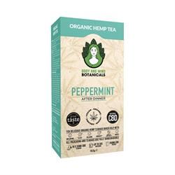 Body and Mind Botanicals | Organic Hemp Tea - Peppermint - 350mg CBD - 1 Box x 10 Teabags | 19g