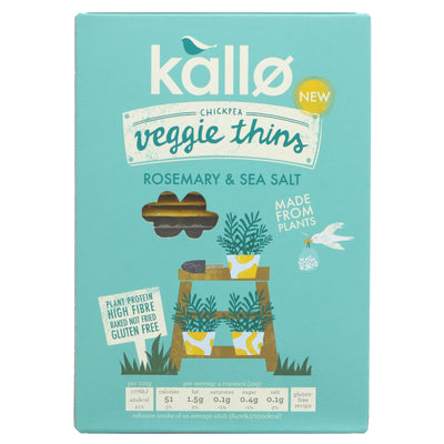 Kallo | Rosemary & Sea Salt Veggie Ths | 100g