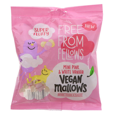 Free From Fellows Mini Pink & White Vanilla Marshmallows - Vegan & No Added Sugar!