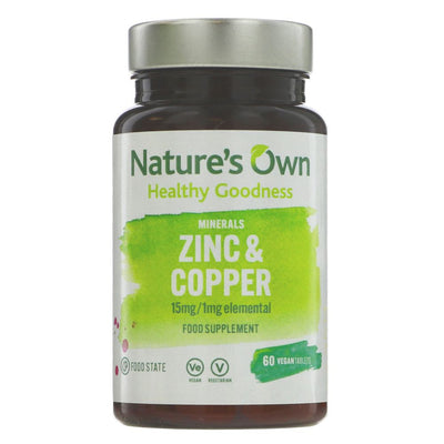 NATURES OWN | Zinc & Copper | 1 x 60Tabs