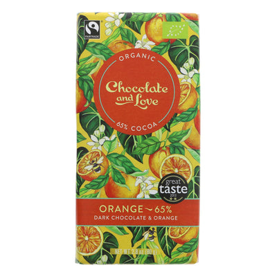 Chocolate And Love | Orange 65% Chocolate | 80G