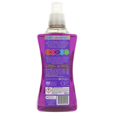Concentrated laundry liquid with smartclean tech & 5 natural enzymes to fight stains & odors. 98% biodegradable & vegan.