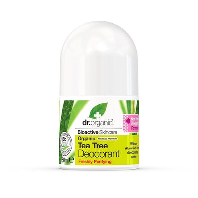Organic & vegan Tea Tree Deodorant by Dr Organic. Stay fresh all day with this natural, cruelty-free deodorant.