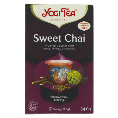 Yogi Tea | Sweet Chai - Anise, Fennel, Liquorice | 17 bags