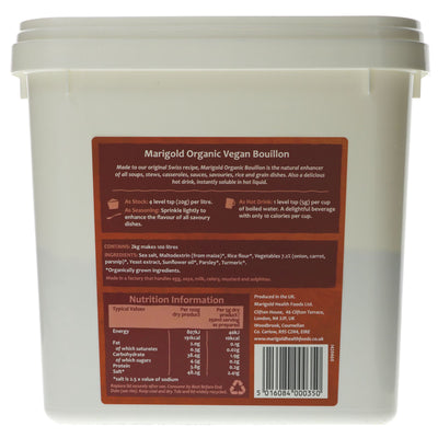 Organic and Vegan Marigold Bouillon - Fairtrade, Gluten-Free - Perfect for Soups and More!