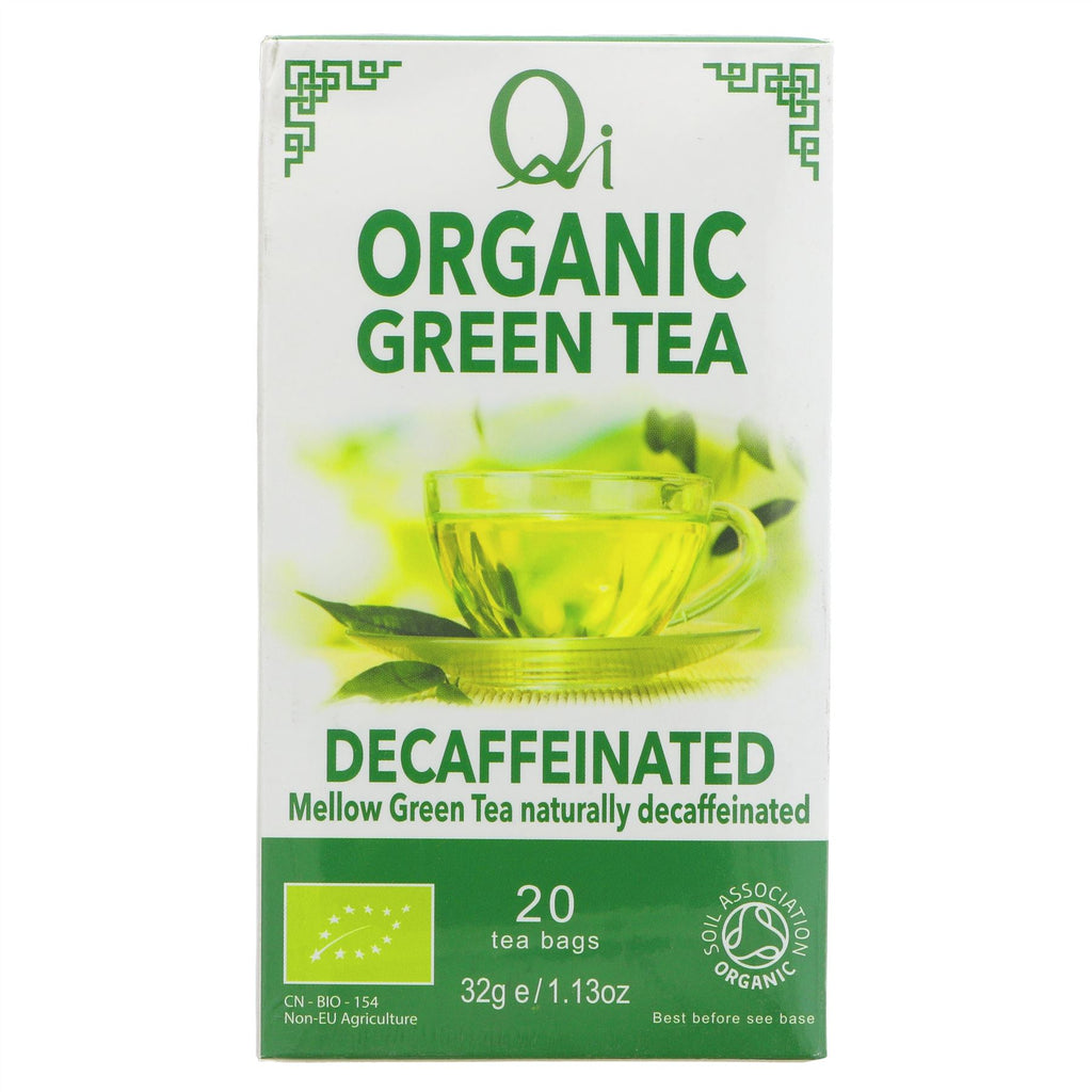 Qi | Decaffeinated Green Tea - Envelope, string and tagged | 20 bags