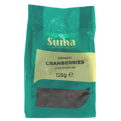 Suma | Cranberries - organic - Great for cooking & snacking | 125g