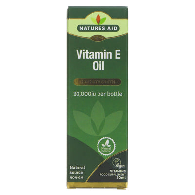 Natures Aid | Vitamin E Oil - high strength - for internal & external use | 50ml