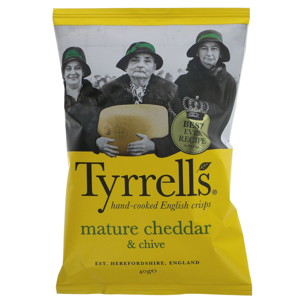 Tyrrells | Cheddar Cheese And Chives | 40G