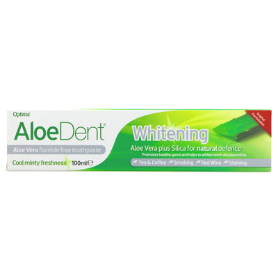 Aloe Dent | Aloe Vera Whitening Toothpaste - with Silica | 100ml
