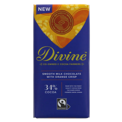 Divine | Milk Chocolate Orange Crisp | 90G