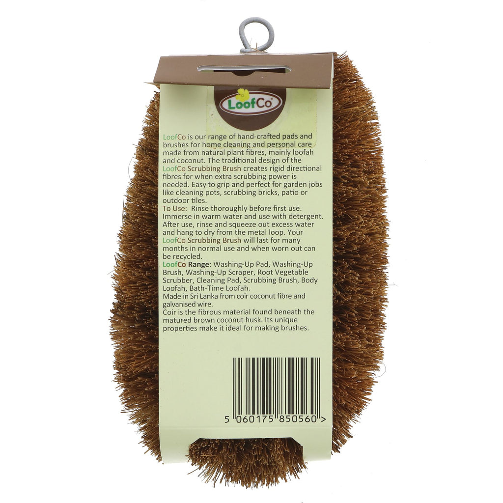 Eco-friendly scrubbing brush for a clean & green kitchen. Tough on dirt, gentle on surfaces. Perfect for pots & pans.