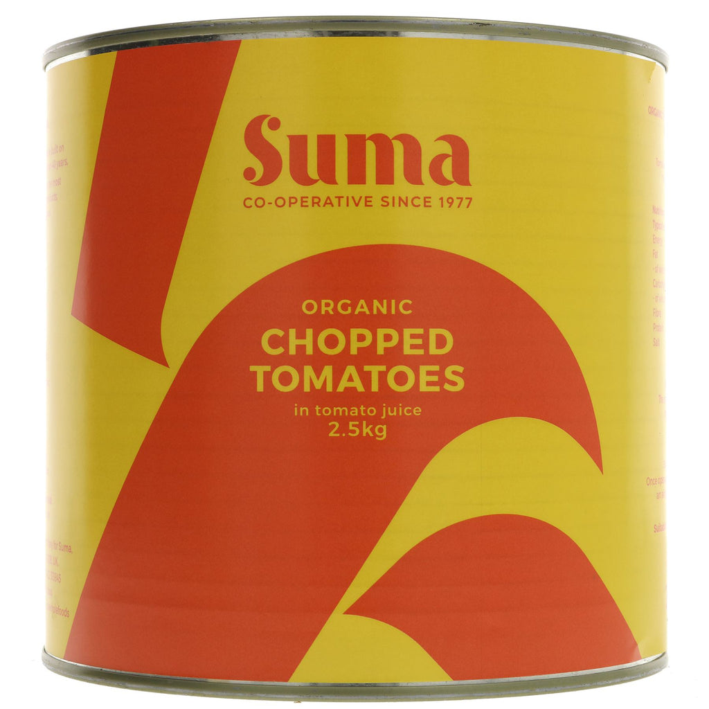 Organic chopped tomatoes with bursting flavor for indulging in any cuisine. Vegan & VAT free.